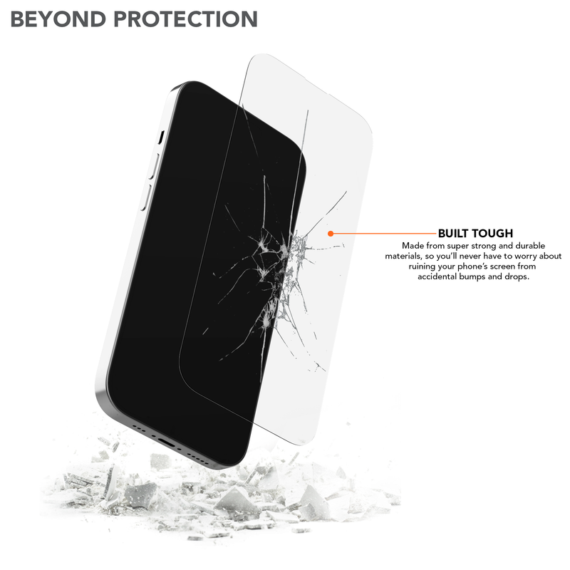 iPhone 15 Pro Max Tempered Glass Screen Protector (2 Pack)